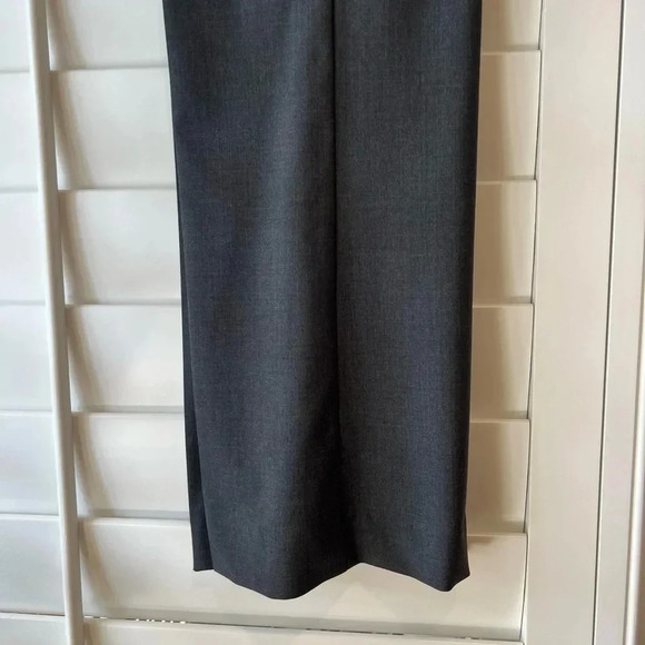 THEORY NEW Emery Tailor Charcoal Grey Trousers Pants Stretch - Picture 5 of 8